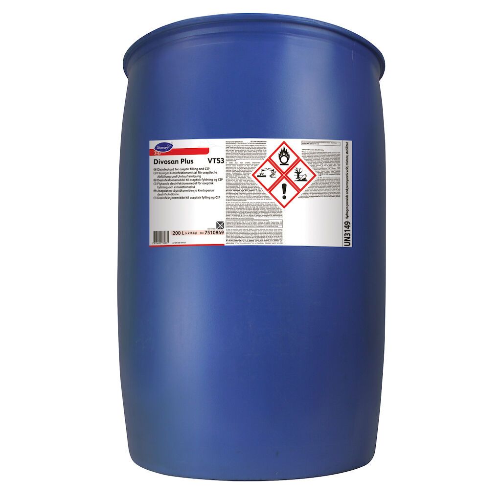 Divosan Plus VT53 200L - Peretikkahappopohjainen desinfektioaine